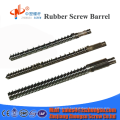 Rubber screw barrel for cold feed rubber extruder